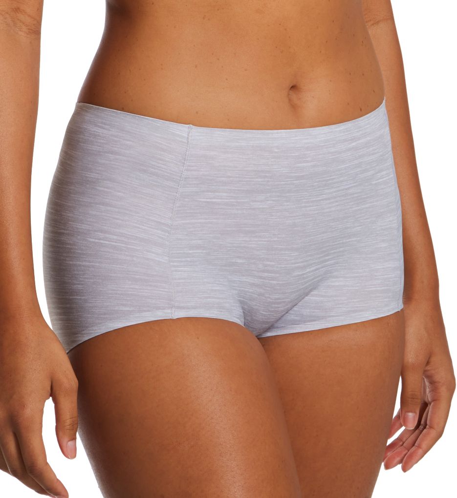 Bali Women's Soft Touch Boyshort Panty in Crystal Grey Heather | Size 5 | HerRoom.com