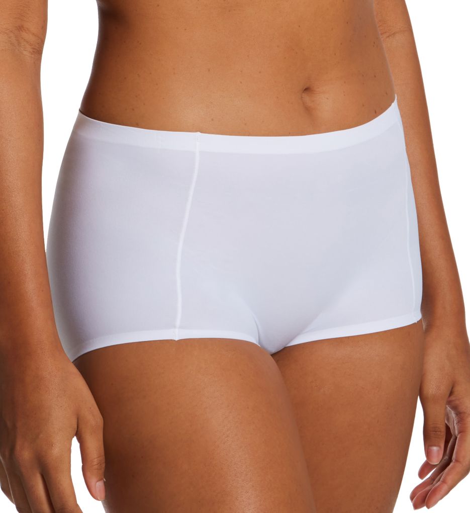Bali Women's Soft Touch Boyshort Panty in White | Size 5 | HerRoom.com