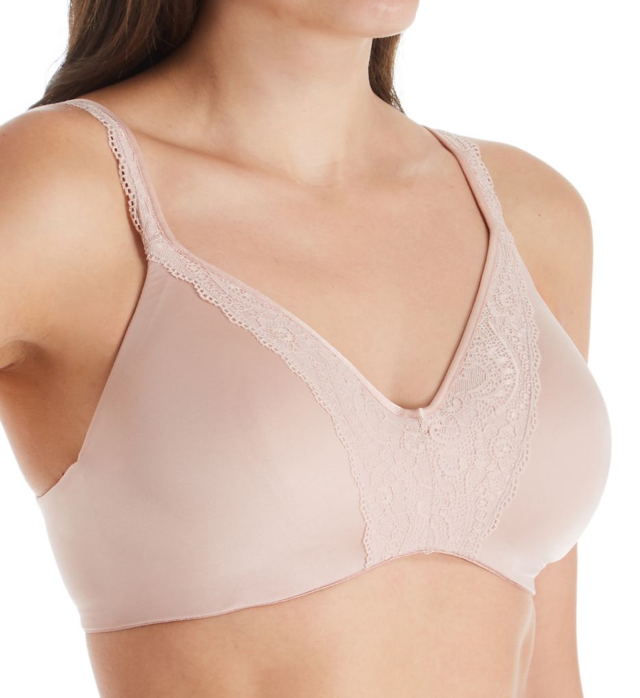 One Smooth U Post Surgery Support Wirefree Bra Nude w/ Lace 34D by