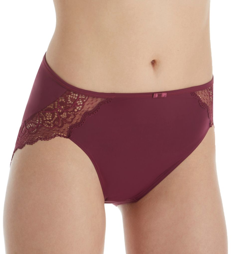 Lace Desire Microfiber Hi-Cut Brief Panty-acs