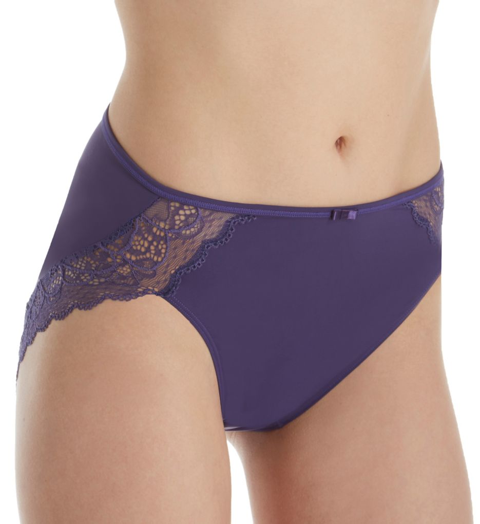 Lace Desire Microfiber Hi-Cut Brief Panty-acs