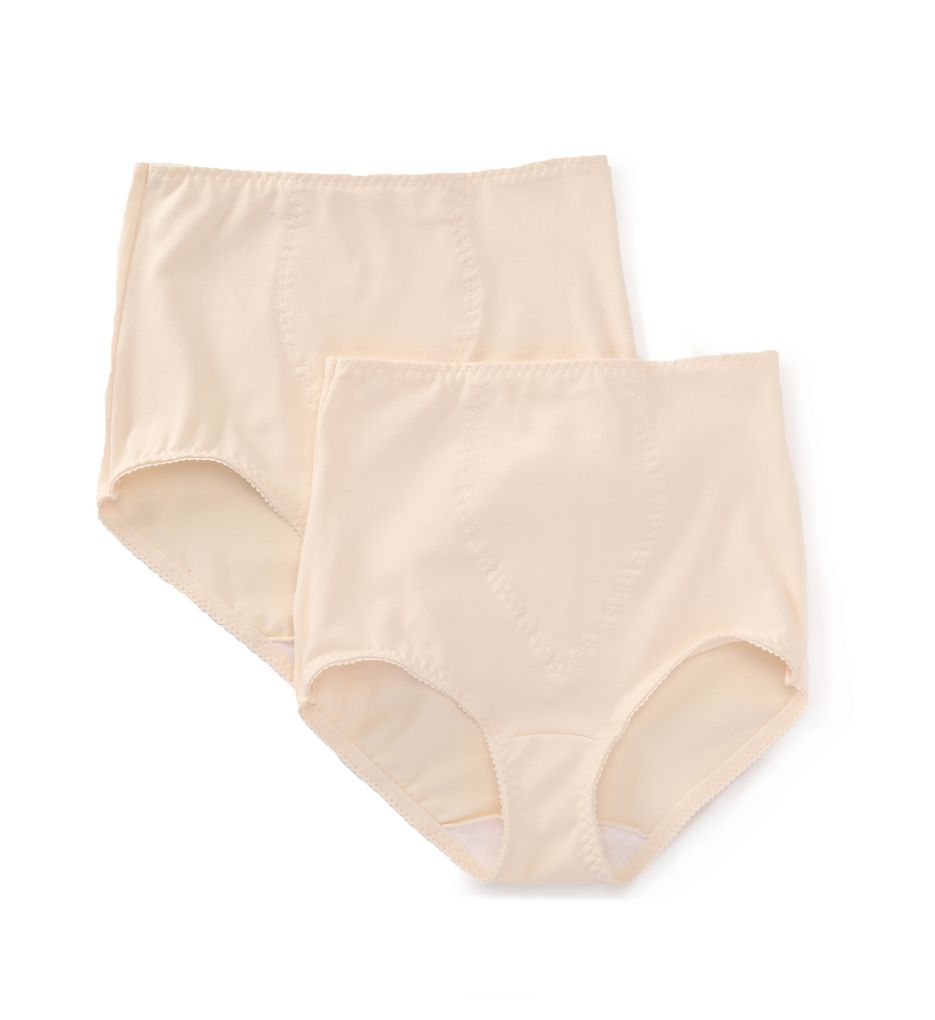 Light Control Stretch Cotton Brief Panty - 2 Pack-acs