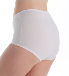 Light Control Stretch Cotton Brief Panty - 2 Pack White/White M