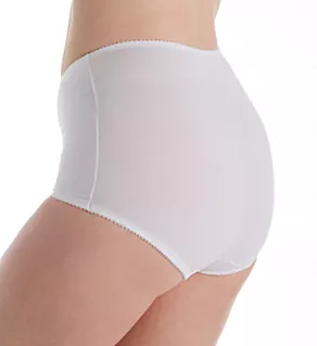 Light Control Stretch Cotton Brief Panty - 2 Pack White/White L