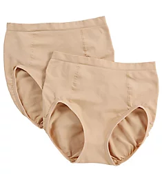 Ultra Control Shaping Brief Panty - 2 Pack Nude/Nude L