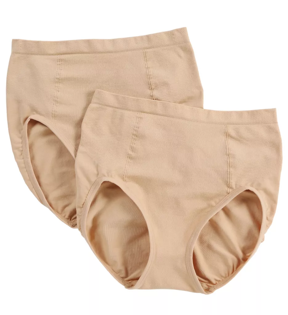 Ultra Control Shaping Brief Panty - 2 Pack Nude/Nude L