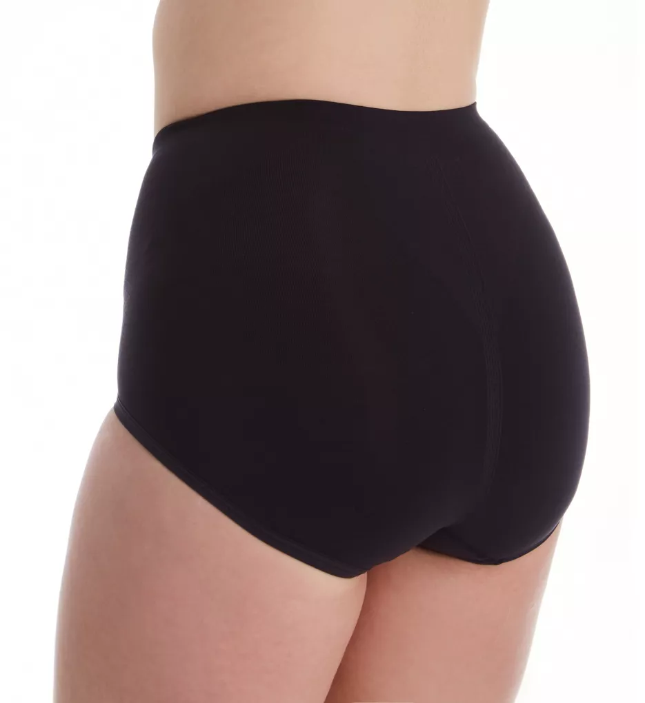 Ultra Control Shaping Brief Panty - 2 Pack Black/Black L