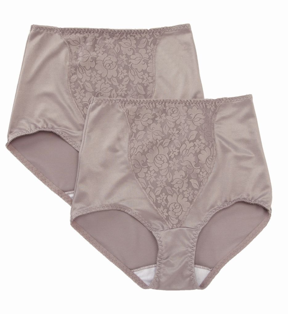 Bali Panties 2-Pack Light Control Support Lace Panel Brief