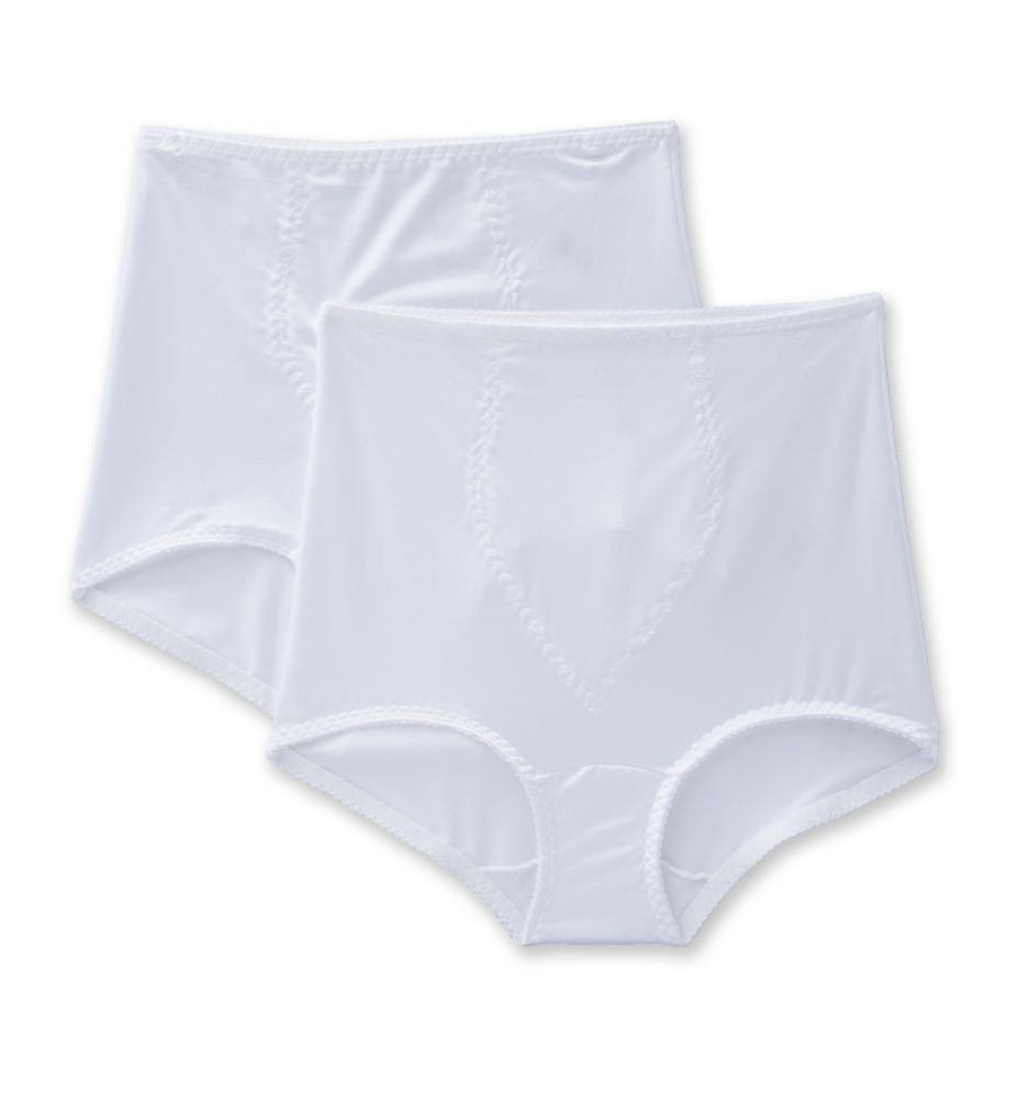 Light Control Brief Panty w/ Tummy Panel - 2 Pack-acs