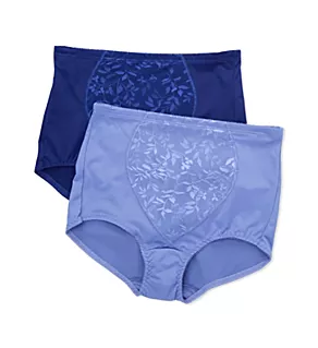 Jacquard Tummy Panel Shaping Brief Panty - 2 Pack