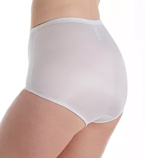 Jacquard Tummy Panel Shaping Brief Panty - 2 Pack White/White M
