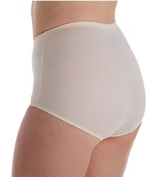 Jacquard Tummy Panel Shaping Brief Panty - 2 Pack Porcelain/BlushingPink 2X