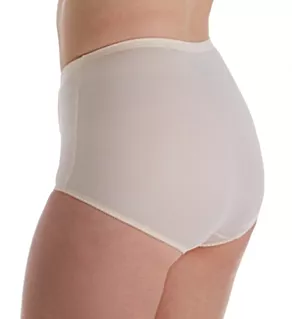 Jacquard Tummy Panel Shaping Brief Panty - 2 Pack Porcelain/BlushingPink M