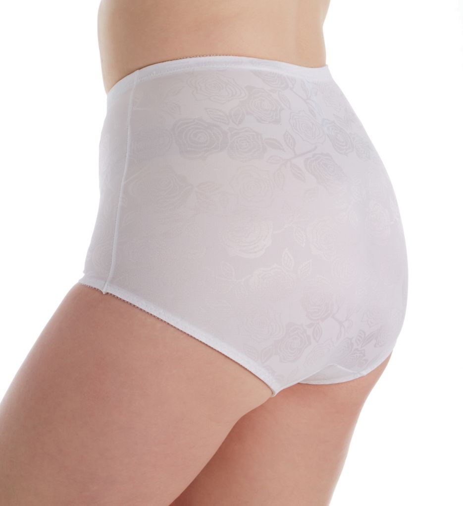 Jacquard Tummy Panel Shaping Brief Panty - 2 Pack-bs