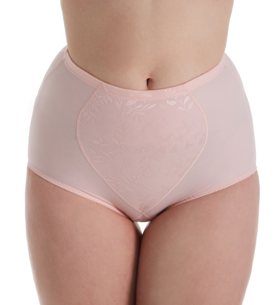 Jacquard Tummy Panel Shaping Brief Panty - 2 Pack-fs