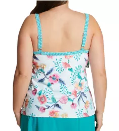 Floral Fantasy Jane Ruffle Tankini Swim Top