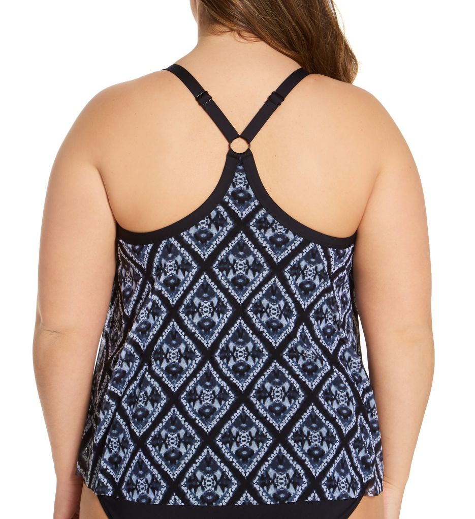 Diamond Daze Kerry Mesh Layer Tankini Swim Top