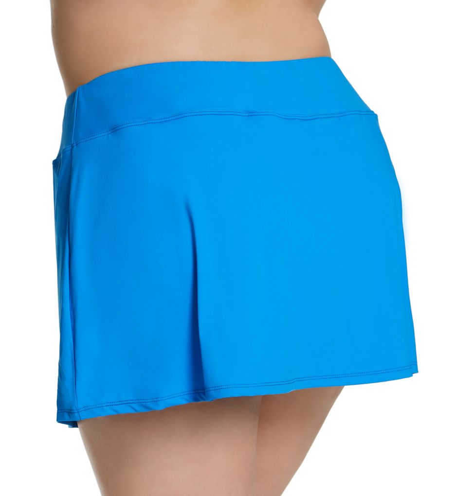 Paloma Beach Emma Pull On Plus Size Swim Skirt-bs