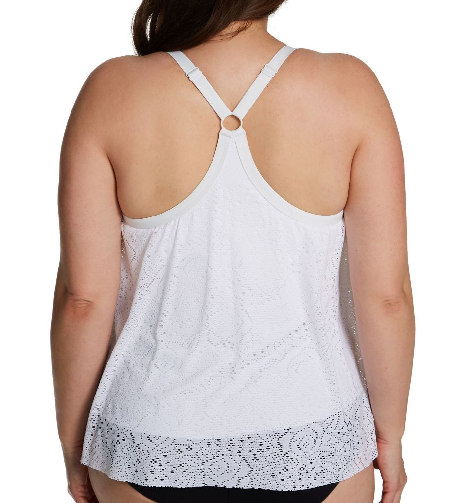 Crochet Soleil Kerry Mesh Tankini Swim Top