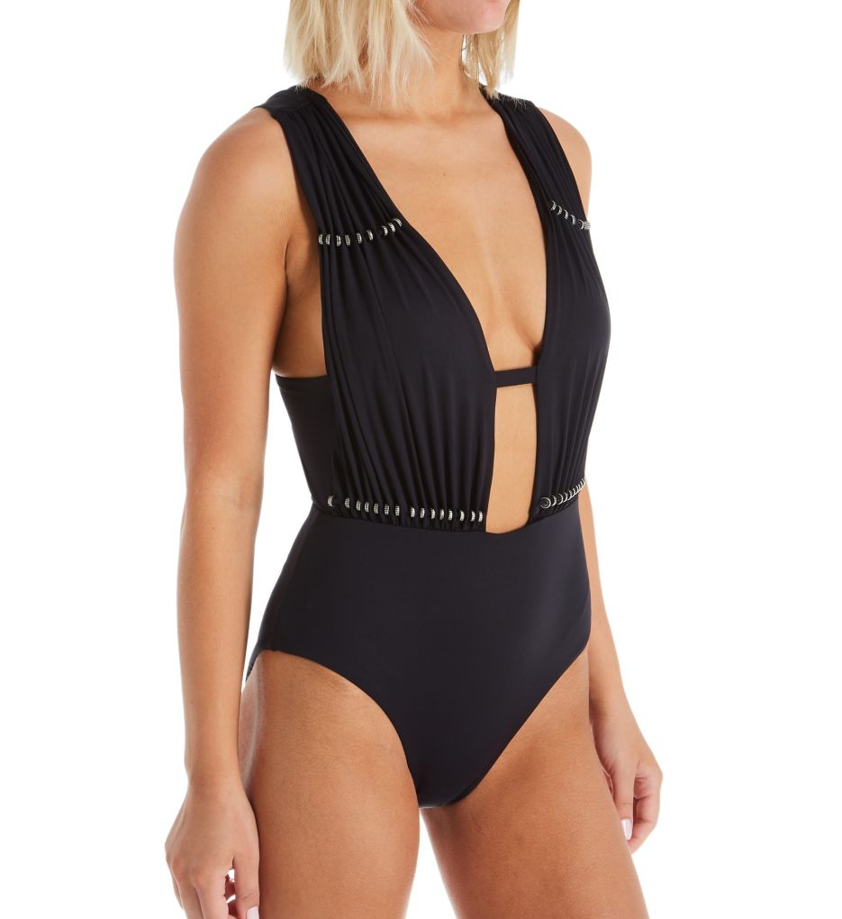 Reconnect Plunge One Piece Swimsuit-acs