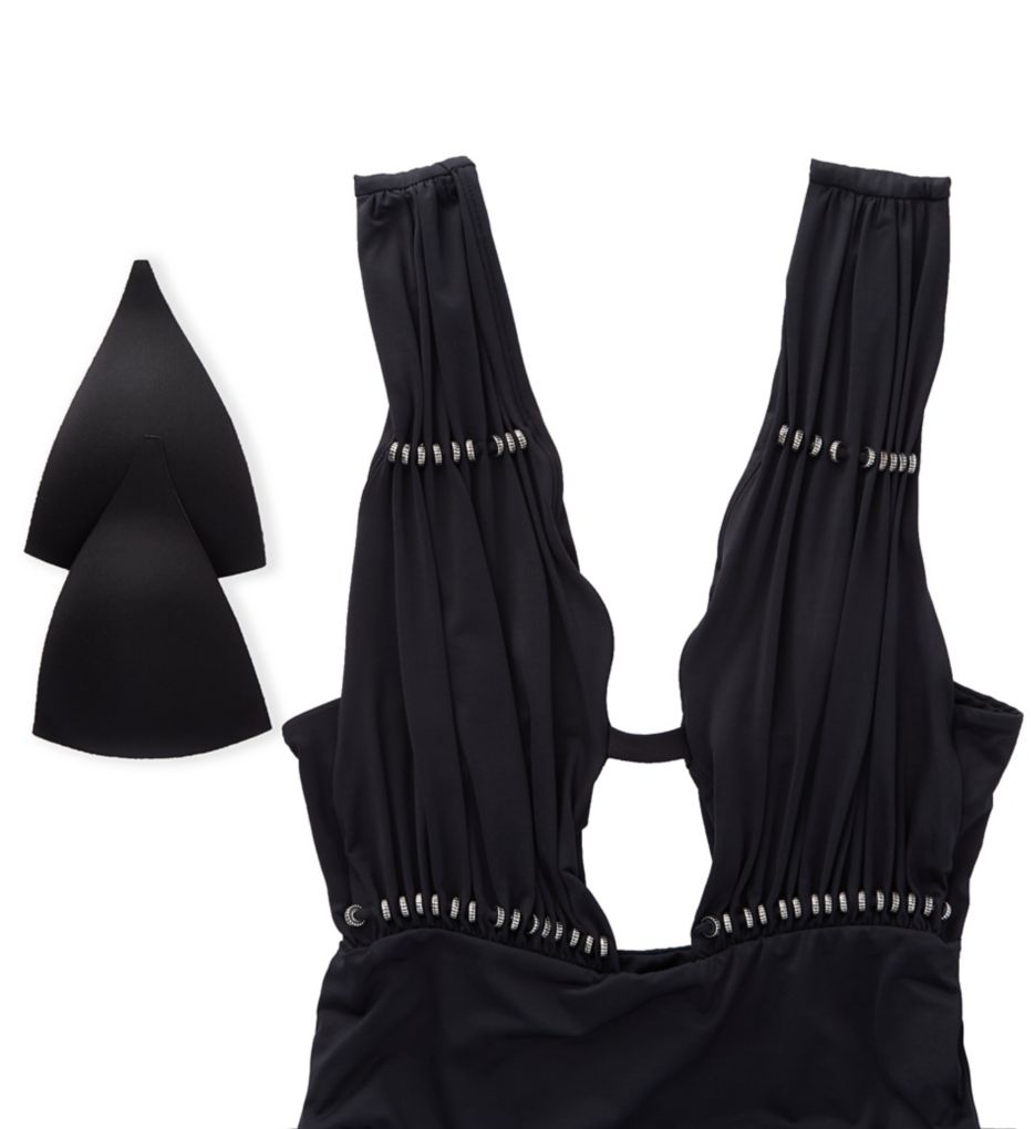 Reconnect Plunge One Piece Swimsuit-cs4