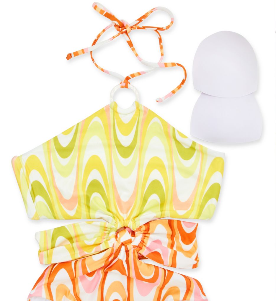 Becca Whirlpool Margot High Neck Halter 1 Pc Swimsuit 221137 - Image 5