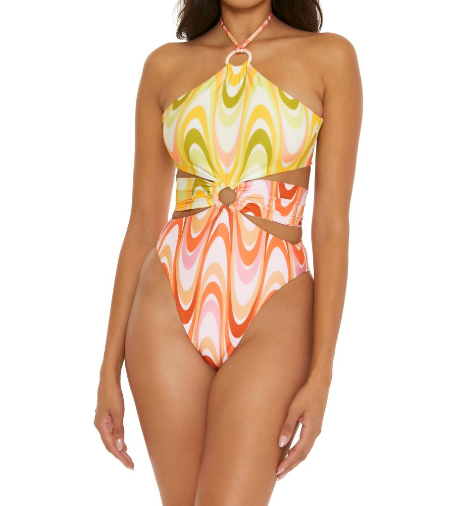 Whirlpool Margot High Neck Halter One Piece