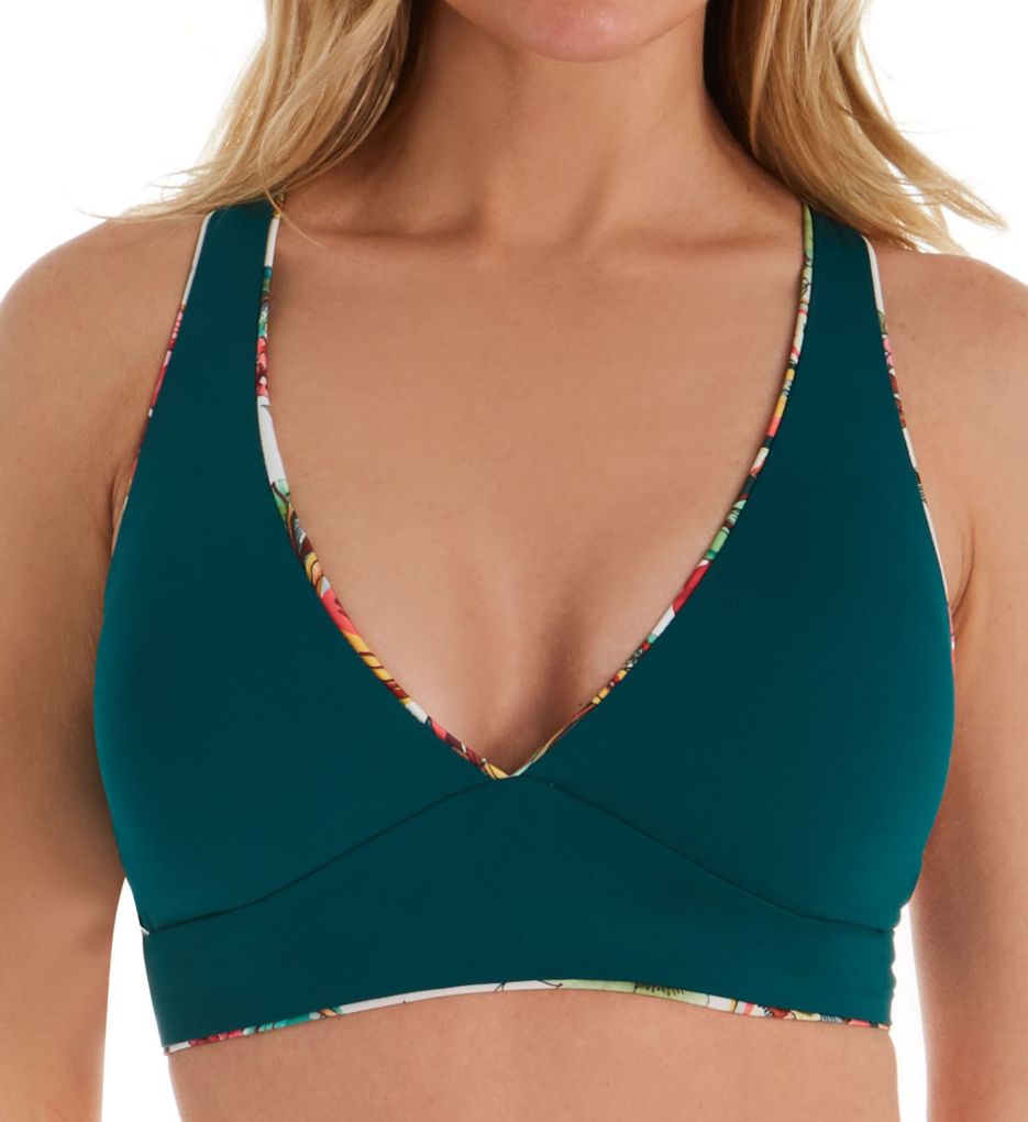 Emma Cross Back Halter Bikini Swim Top-fs