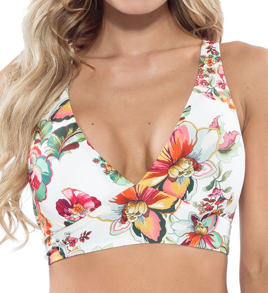 Emma Cross Back Halter Bikini Swim Top-gs