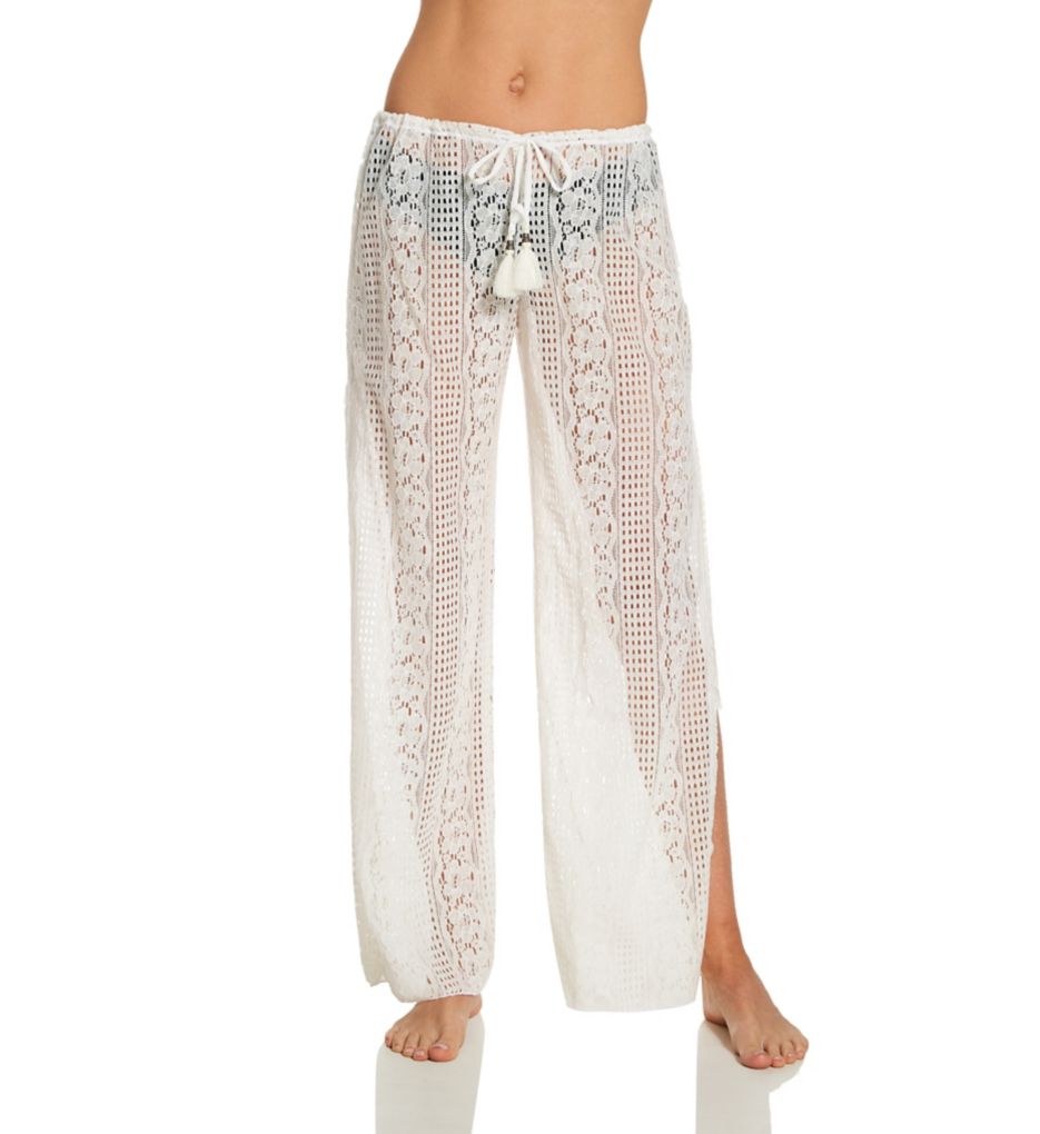 Tried & True Sheer Lace Pant Swim Cover Up-fs