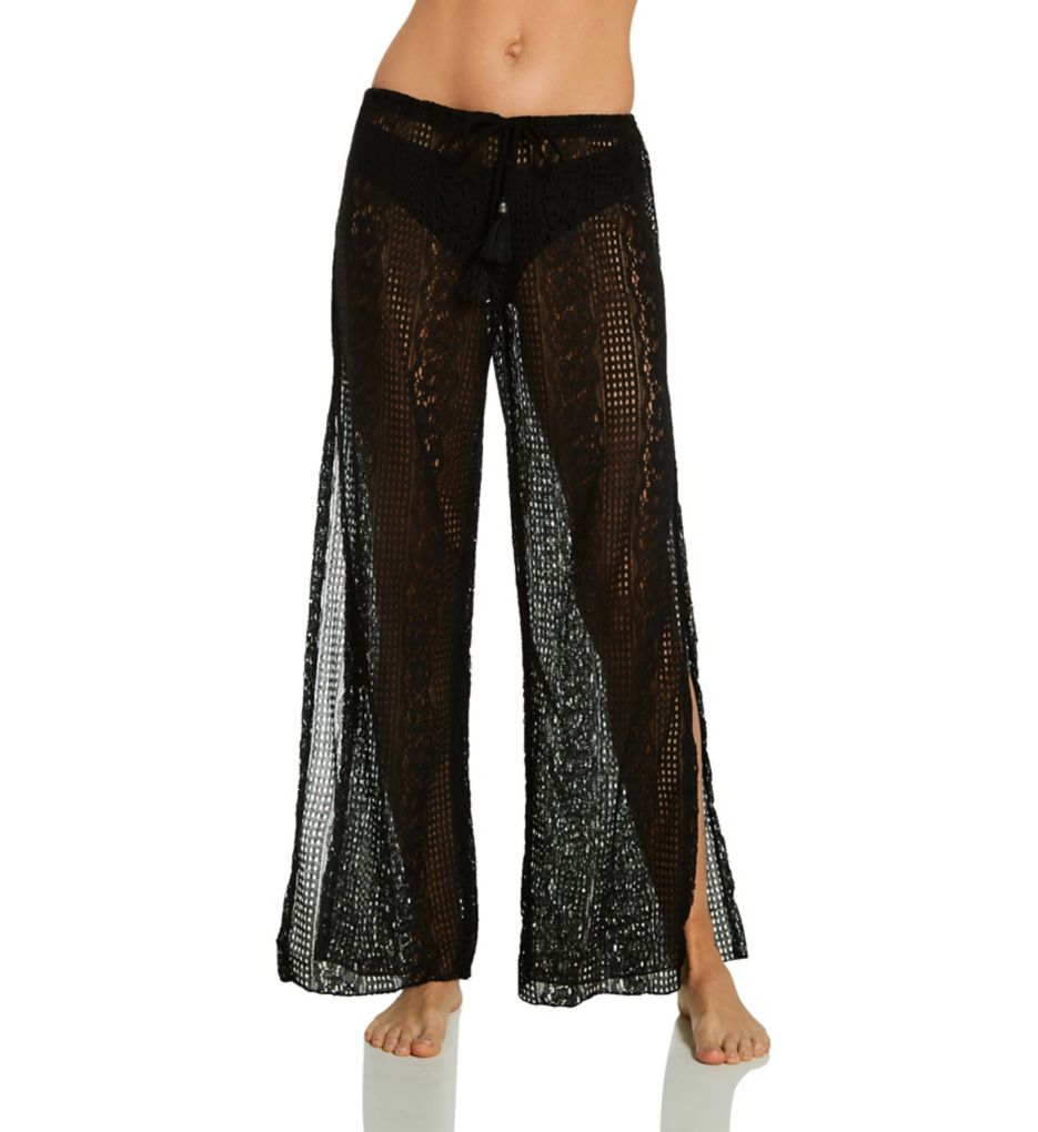 Tried & True Sheer Lace Pant Swim Cover Up-fs