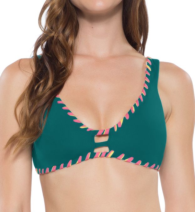 Camille Tie Back Reversible Bikini Swim Top-acs