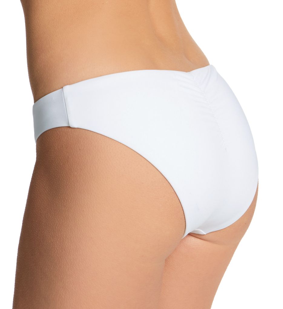 Color Code Adela Hipster White Swim Bottom-bs