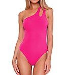 Pucker Up Violet Asymmetrical One Piece Swimsuit