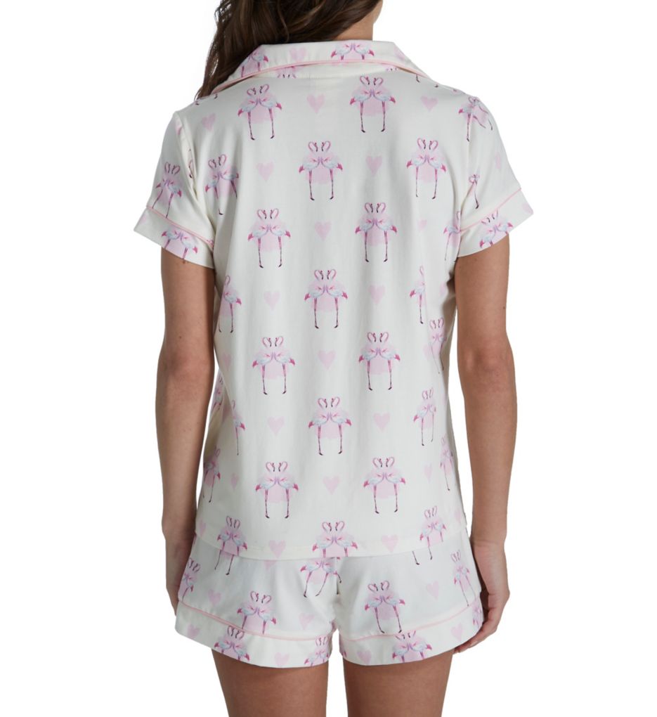 Flamingo Short Sleeve Short Notch PJ-bs