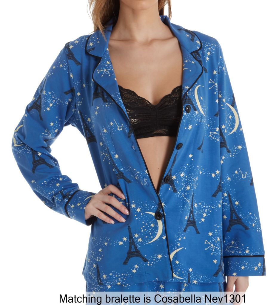 Starry Eiffel Long Sleeve PJ Set-cs4