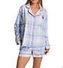BedHead Pajamas Peaceful Plaid Long Sleeve Shorty PJ Set