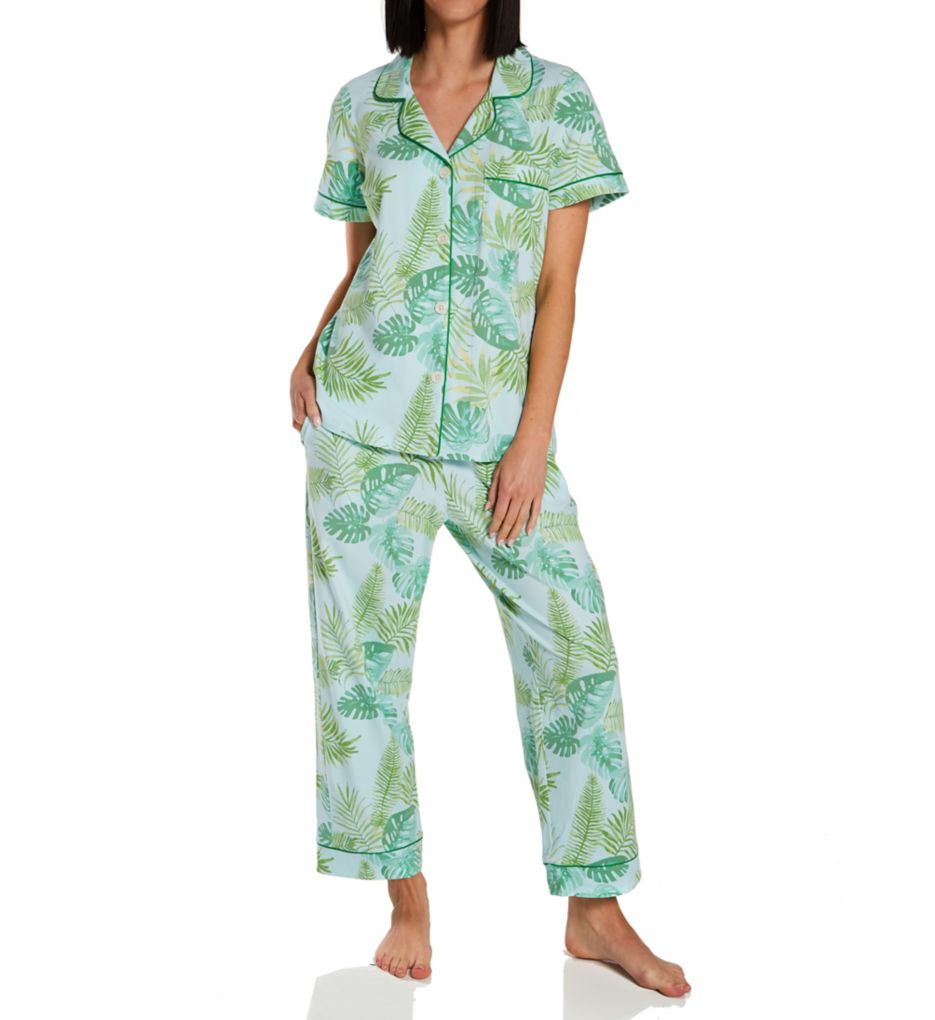 Island Palm Classic Cropped PJ Set-acs