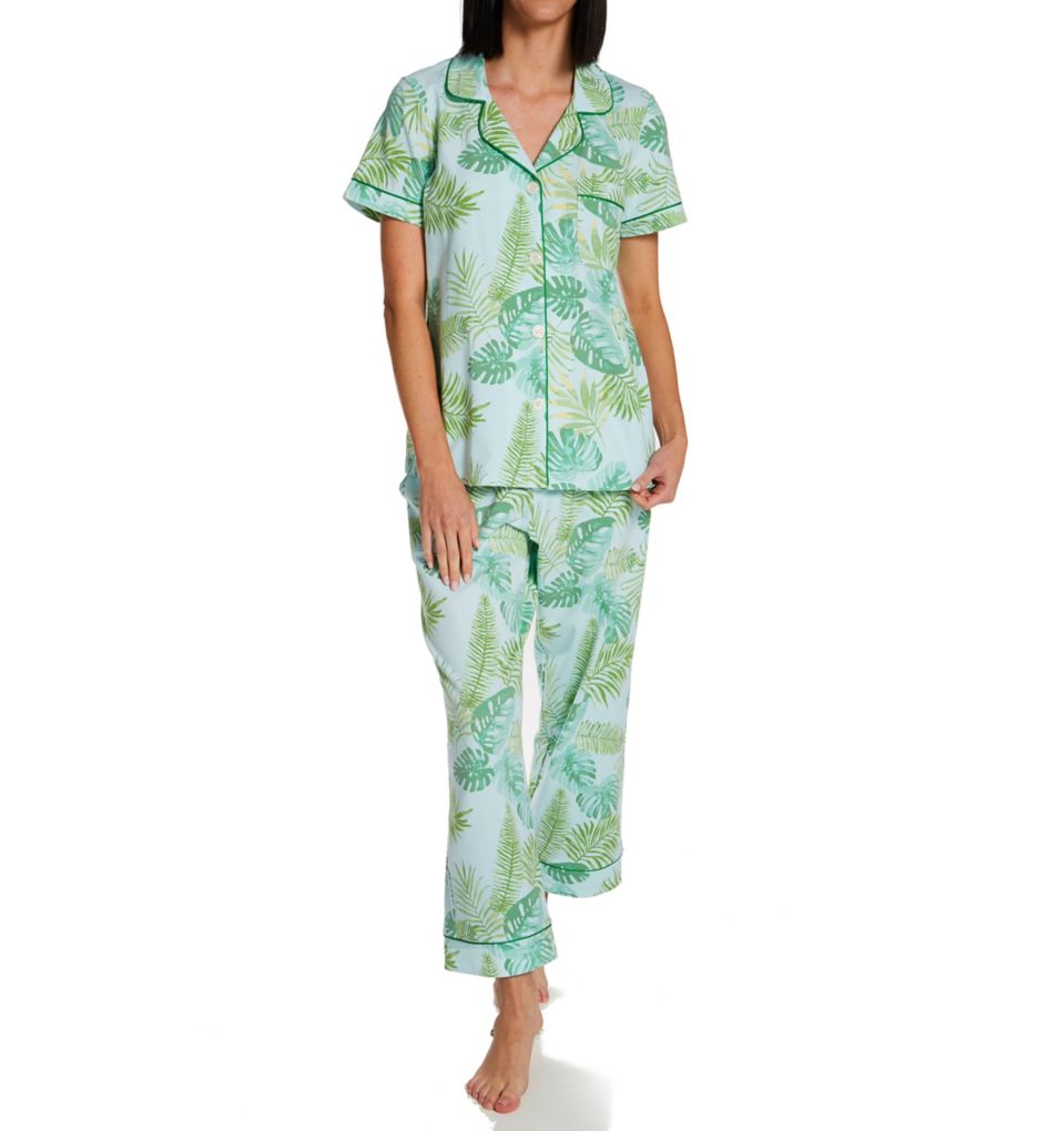 Island Palm Classic Cropped PJ Set-fs