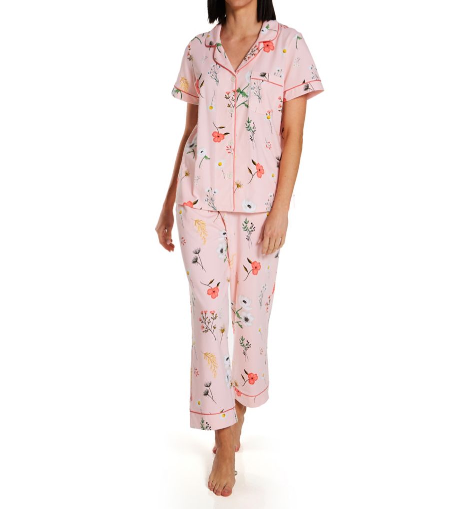 Flower Study Classic Cropped PJ Set-fs