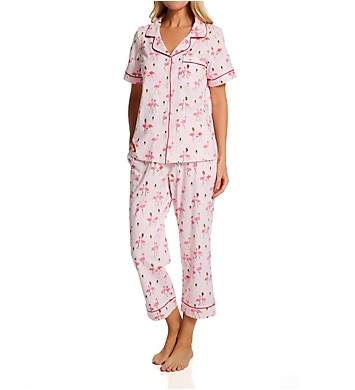 BedHead Pajamas Flamingo Cha-Cha Cropped Pant PJ Set