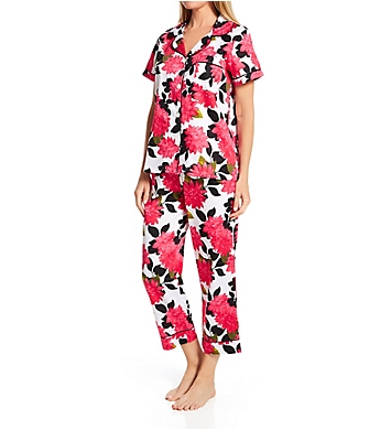 BedHead Pajamas Dahlia Shadows Short Sleeve Cropped PJ Set