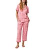 BedHead Pajamas Grand Hotel Short Sleeve Classic Cropped PJ Set
