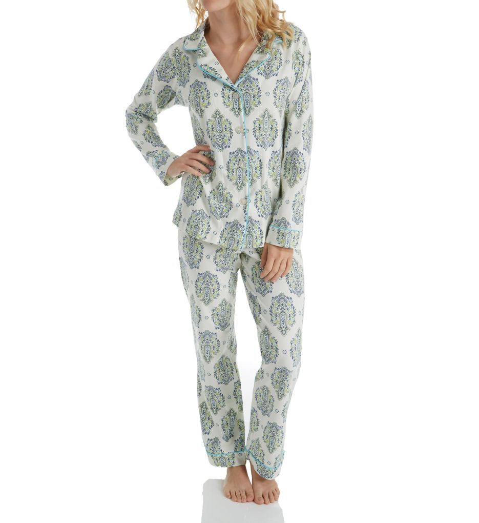 Casa Paisley Long Sleeve PJ Set-fs