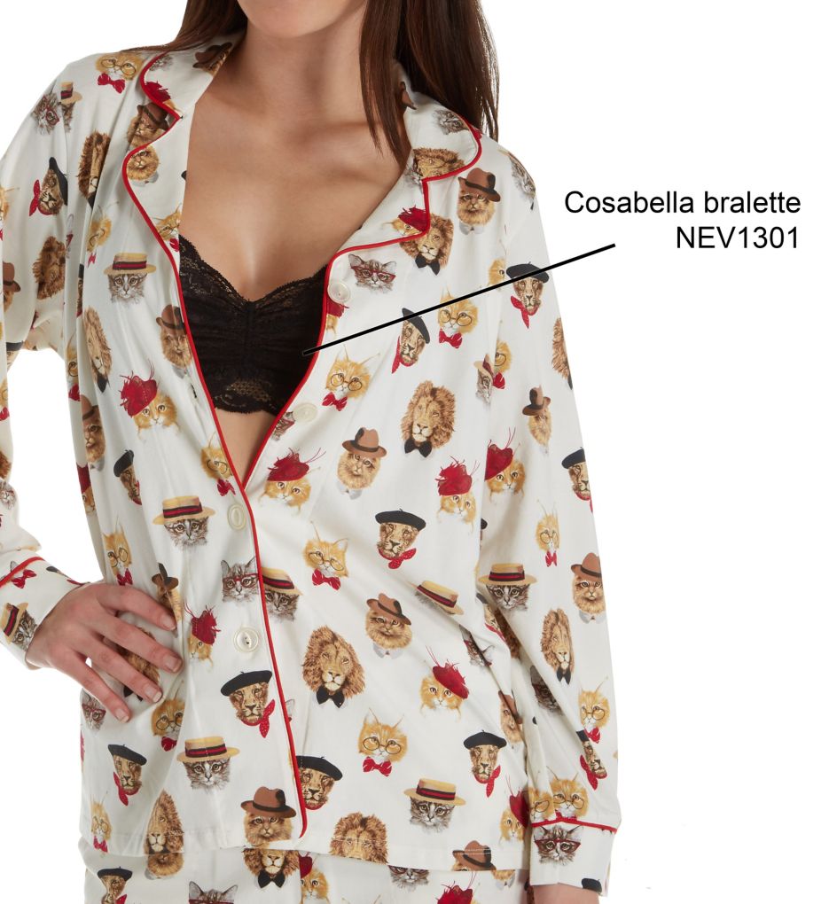 Classy Cats Long Sleeve PJ Set-cs3