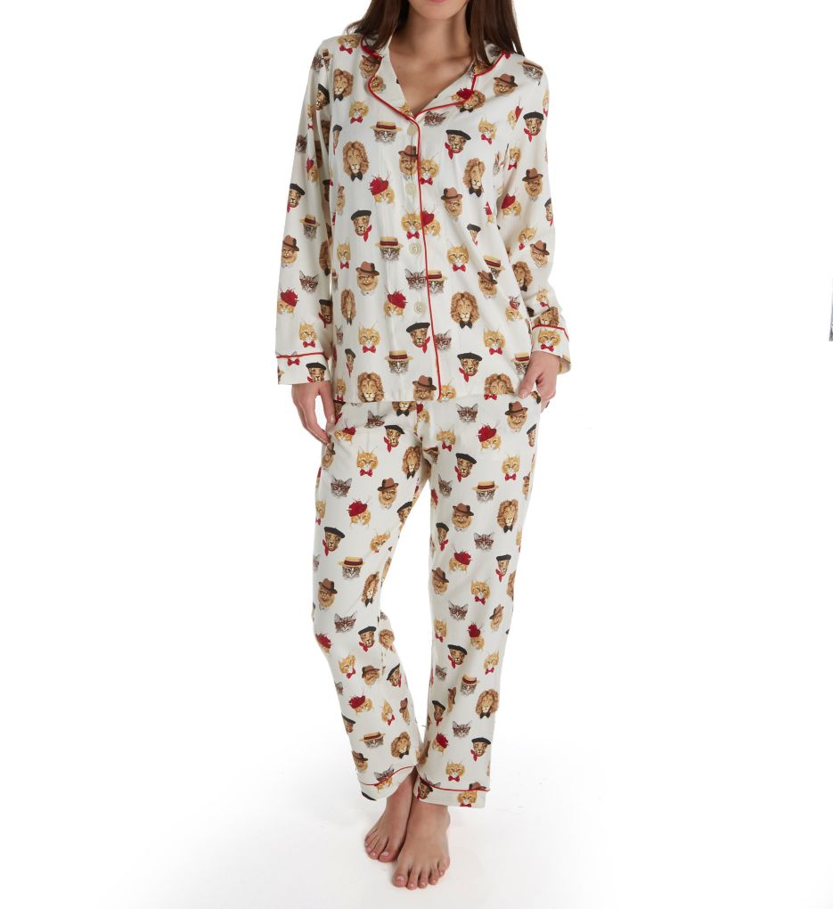 Classy Cats Long Sleeve PJ Set-fs