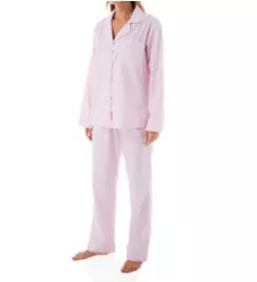 3D Stripe Long Sleeve Classic PJ Set Pink S