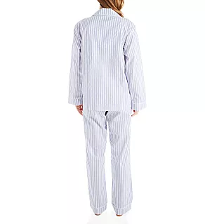 3D Stripe Long Sleeve Classic PJ Set Blue S