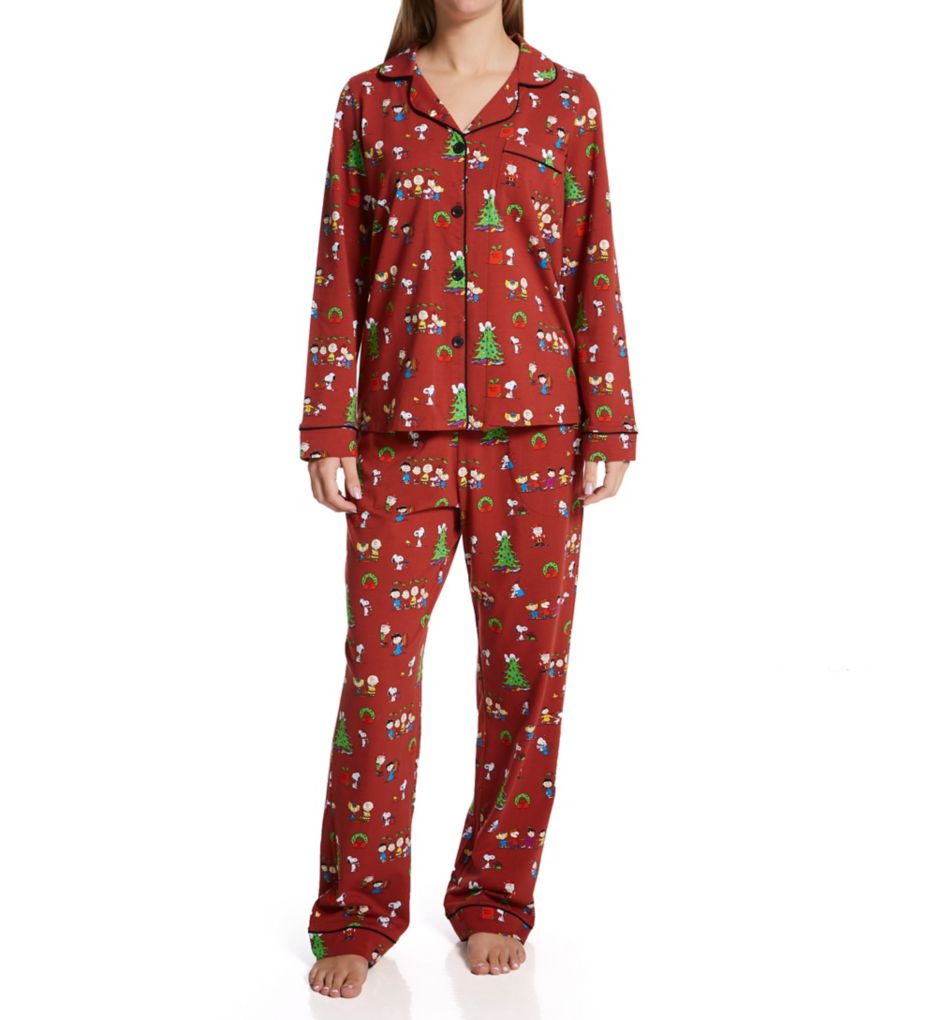 Peanuts Holiday Party Classic PJ Set Peanut Holiday Party M by