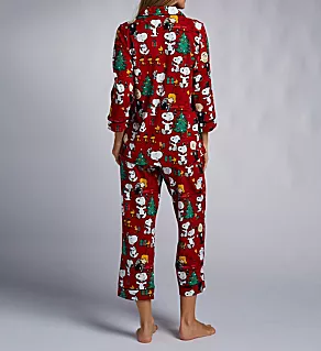Organic Cotton Peanuts Festive Fun Cropped PJ Set Festive Fun S